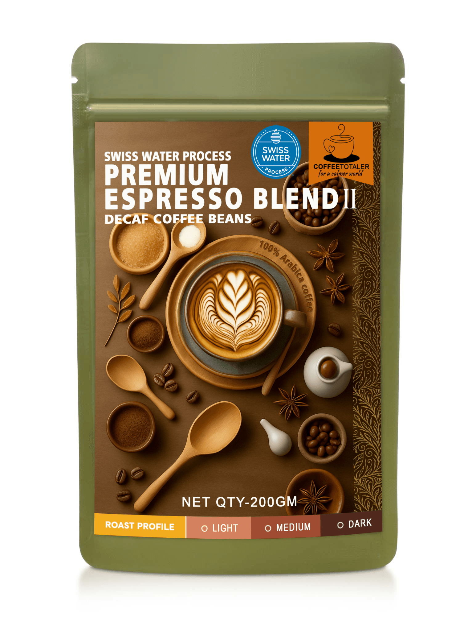 Premium Espresso Blend II Decaf Coffee Beans