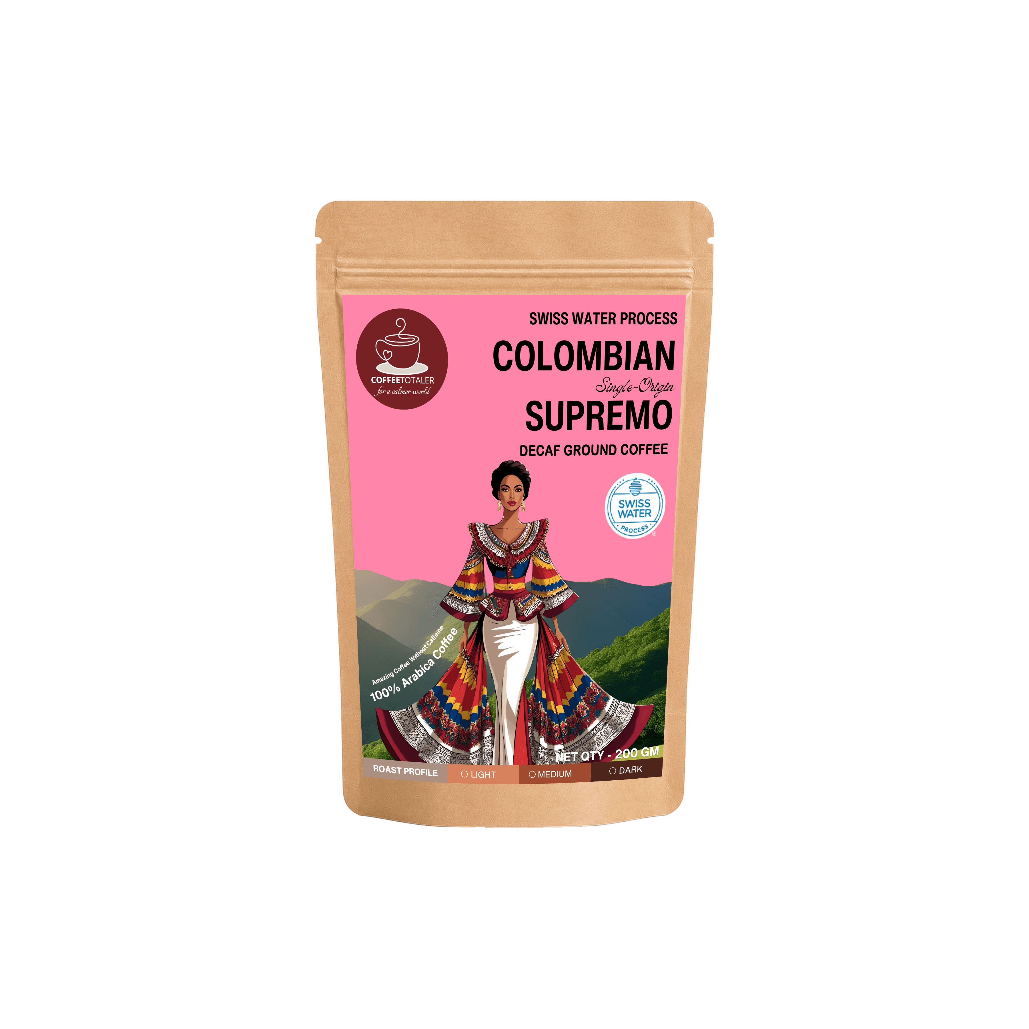 Colombian Supremo Decaf Ground Coffee