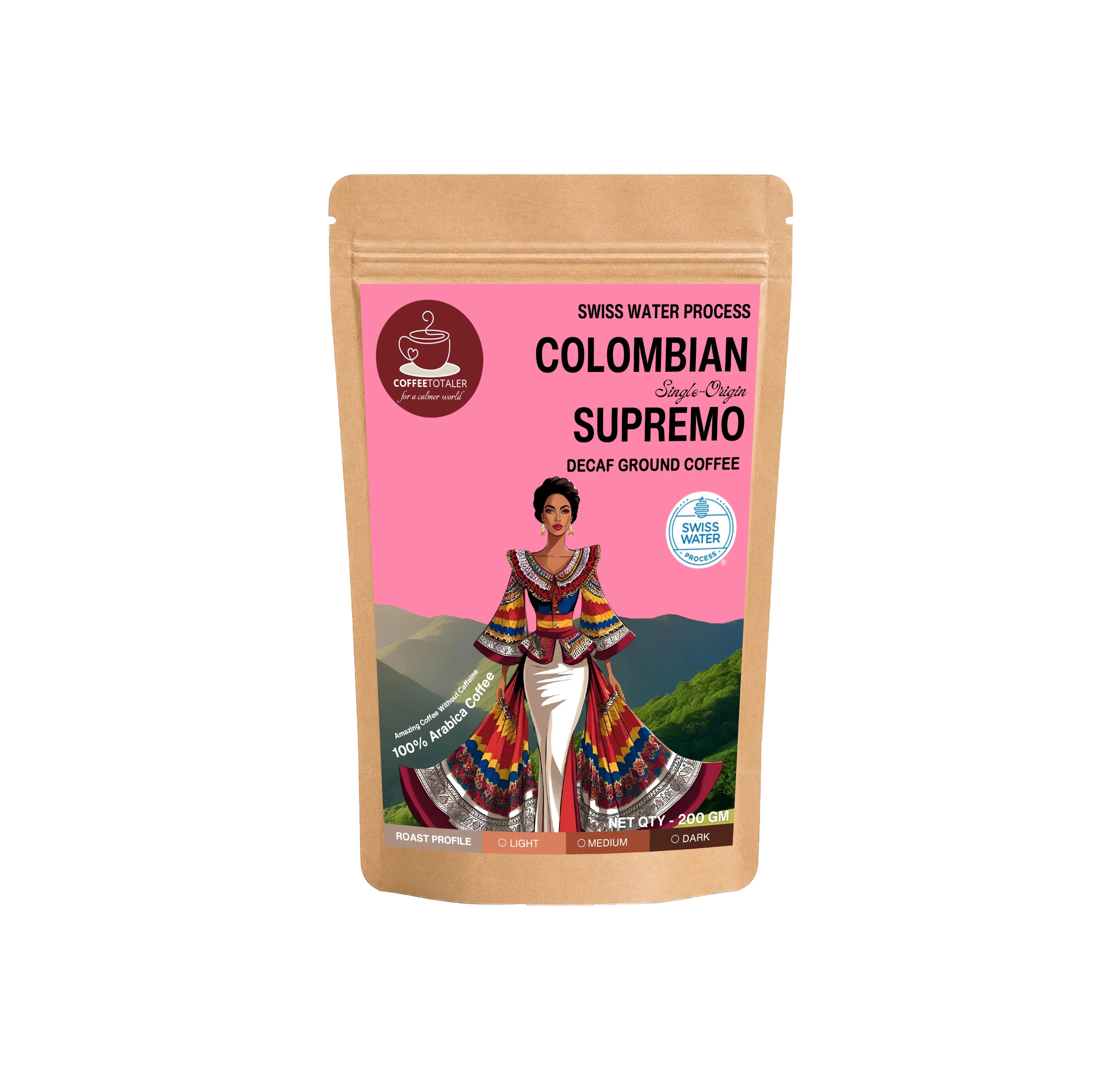 Colombian Supremo Decaf Ground Coffee