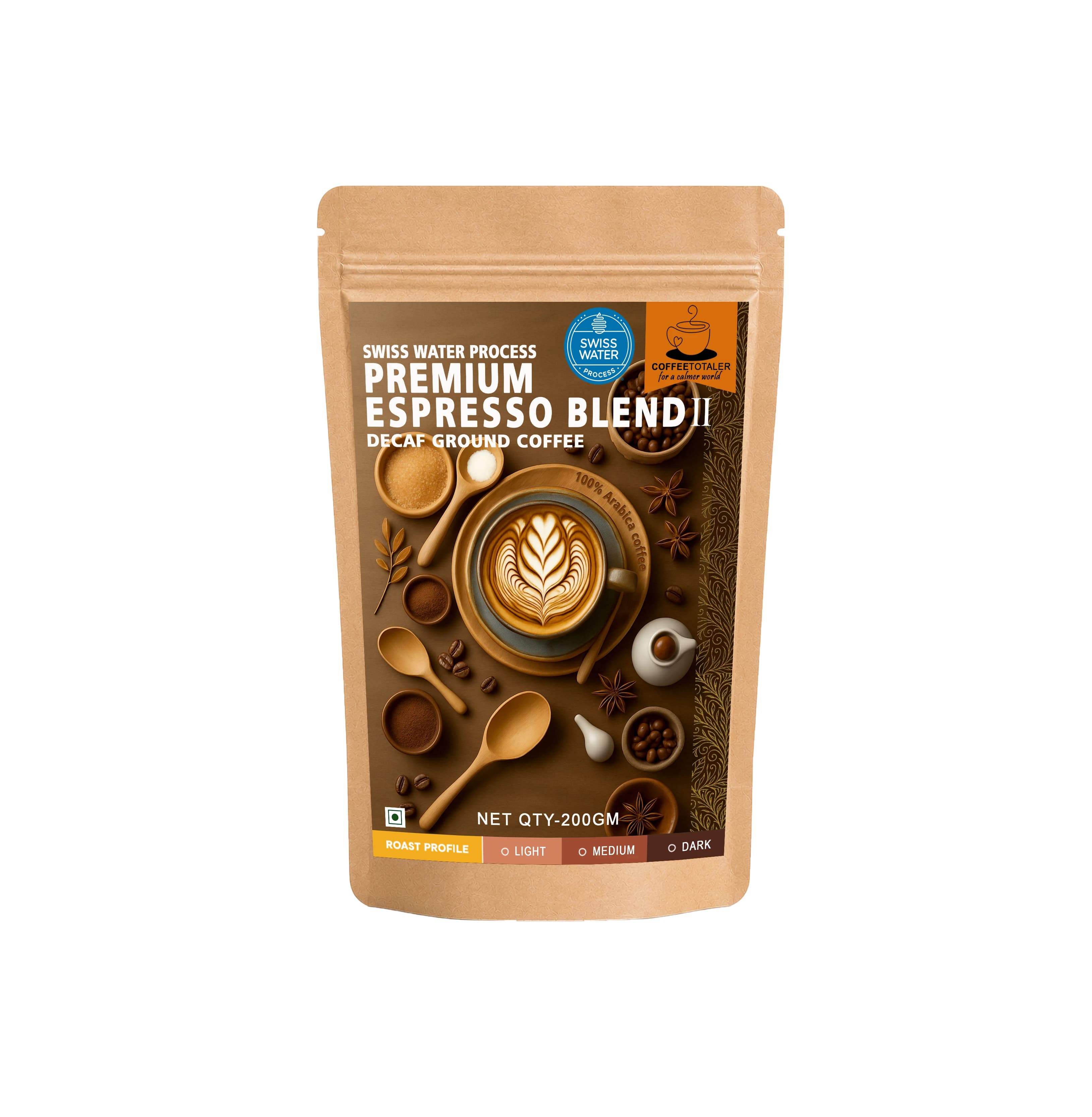 Premium Espresso Blend II Decaf Ground Coffee