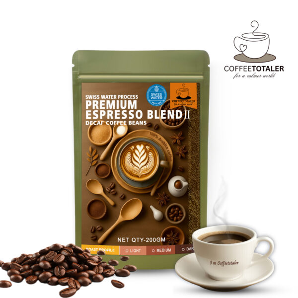 Premium Espresso Blend II Decaf Coffee Beans - Image 2